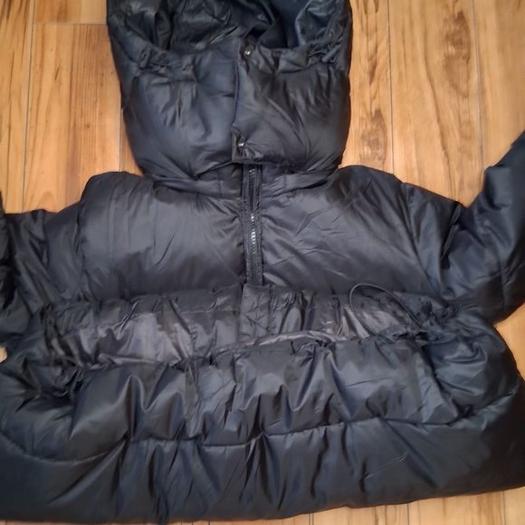 Gap Black Oversized Puffer Jacket Size M Petit - Picture 8 of 12